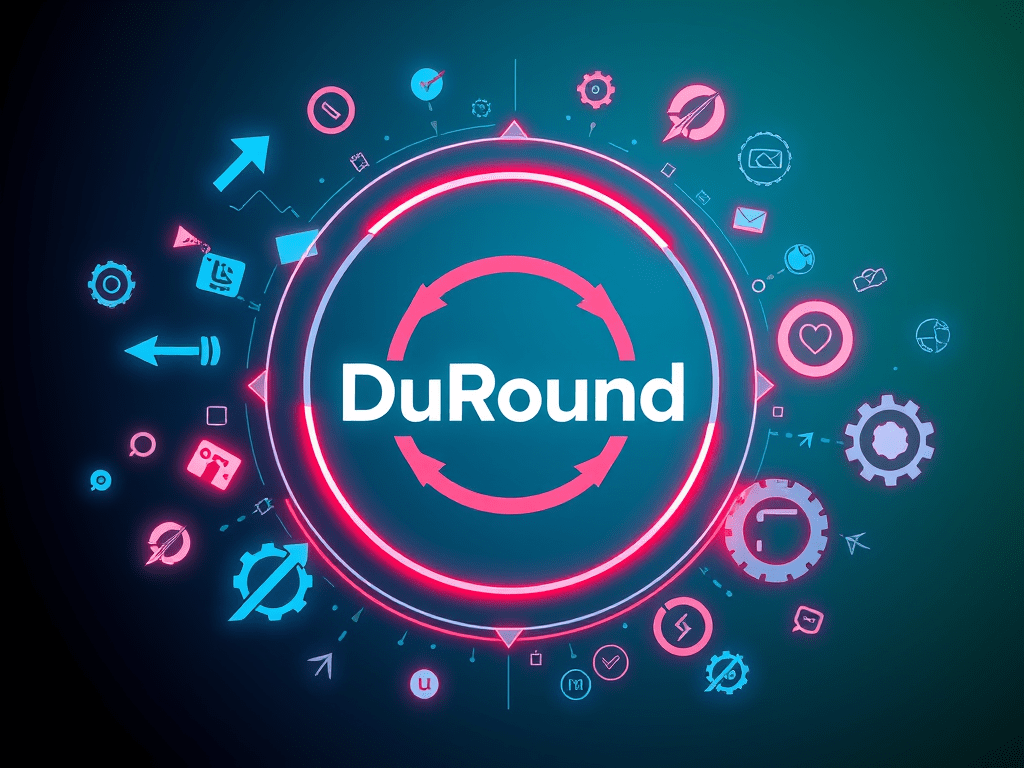 a logo image for Duround regarding update information currently available on the site