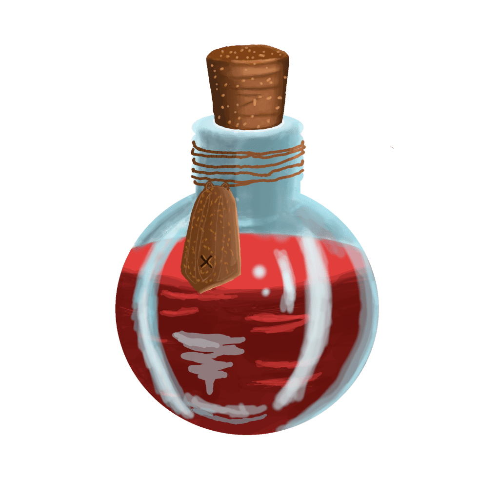a red potion