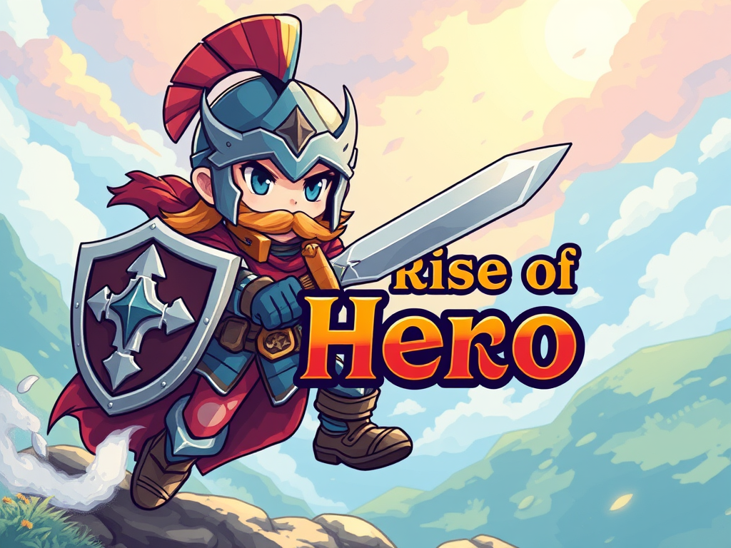 a image of rise of hero main screen page that show the warrior class