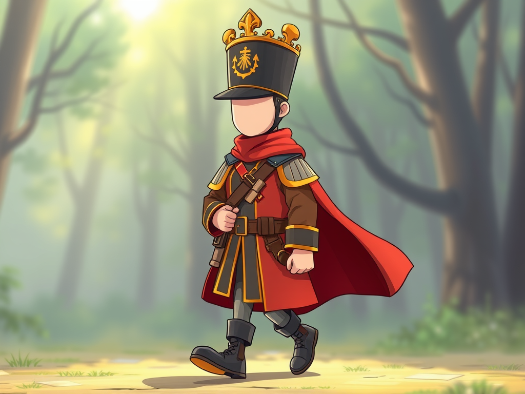 a guard walking animation for the Alderwood page screen