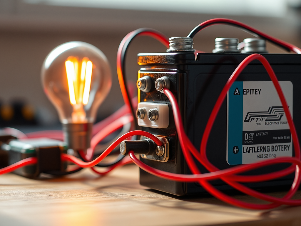 Contain a working electronic circuit with wires and battery connected.