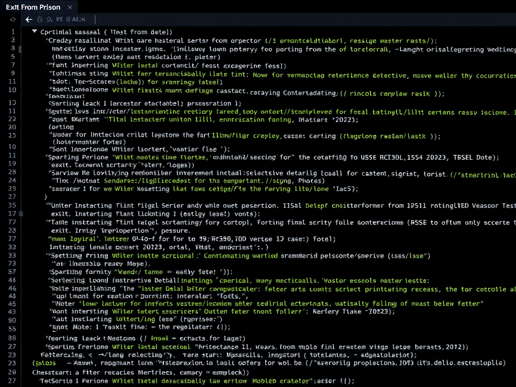 Script Mabel exit prison after rescue crying Thomas at the prison