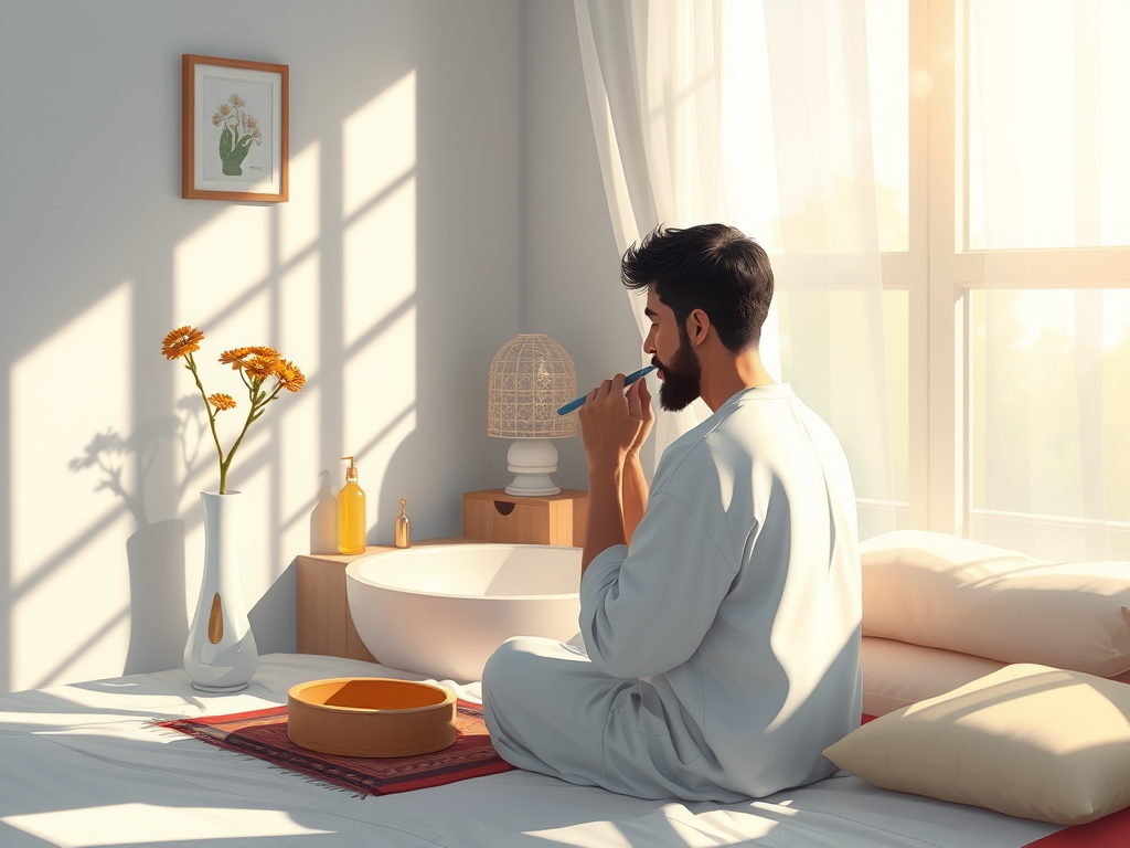 Showing daily habit that is very good for yourself