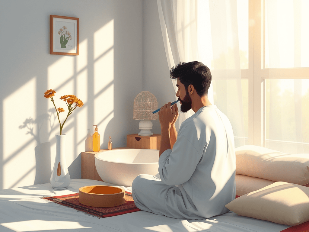 Showing daily habit that is very good for yourself