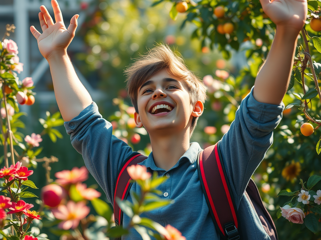 The fruits and flower are a result of hard work. It starts from seed and there will be result