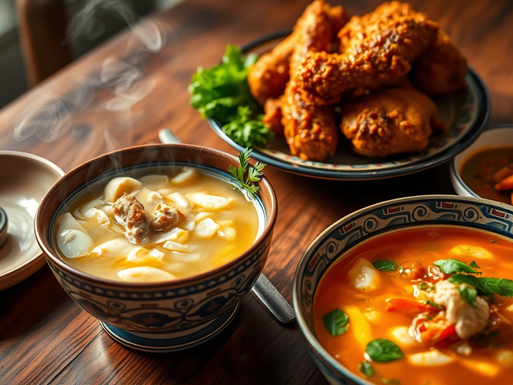 The top three favorite foods in my family.