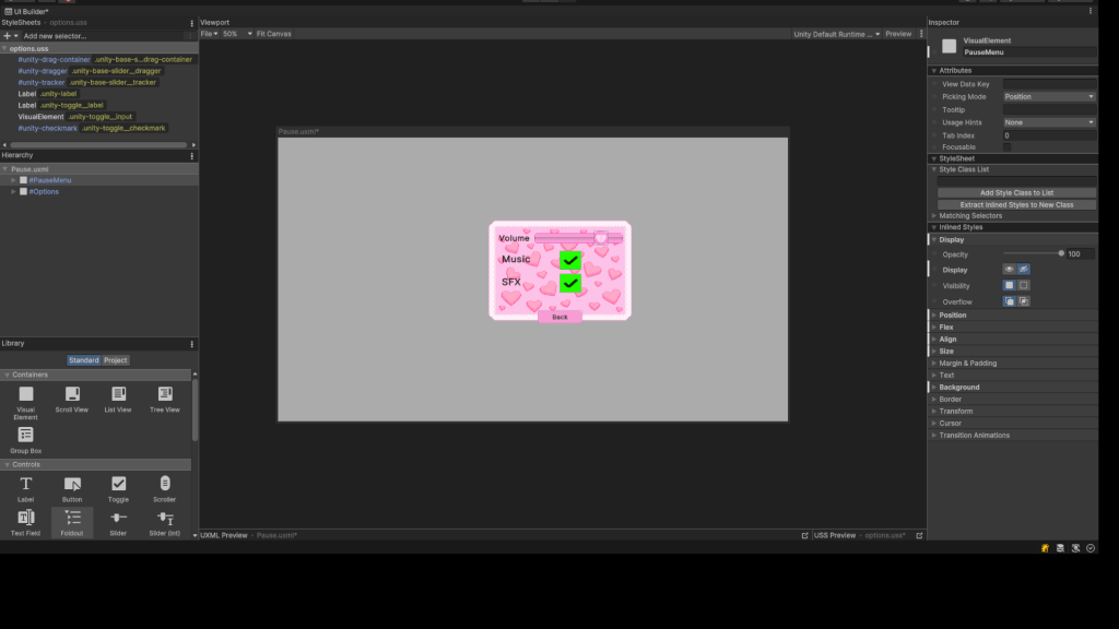 to control volume and toggle music and sound on or off