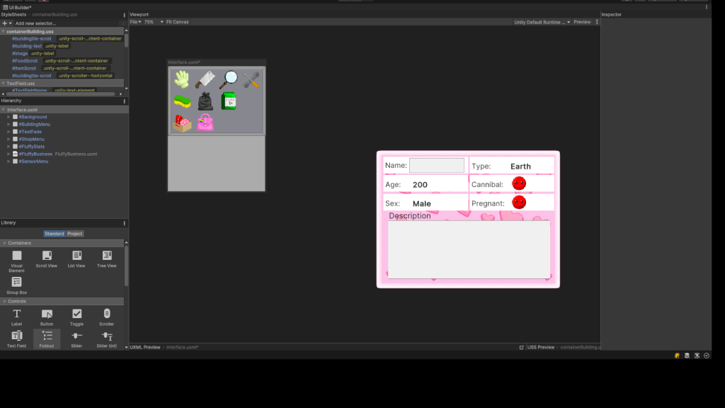 The sensor icon helps display fluffy statistics.
