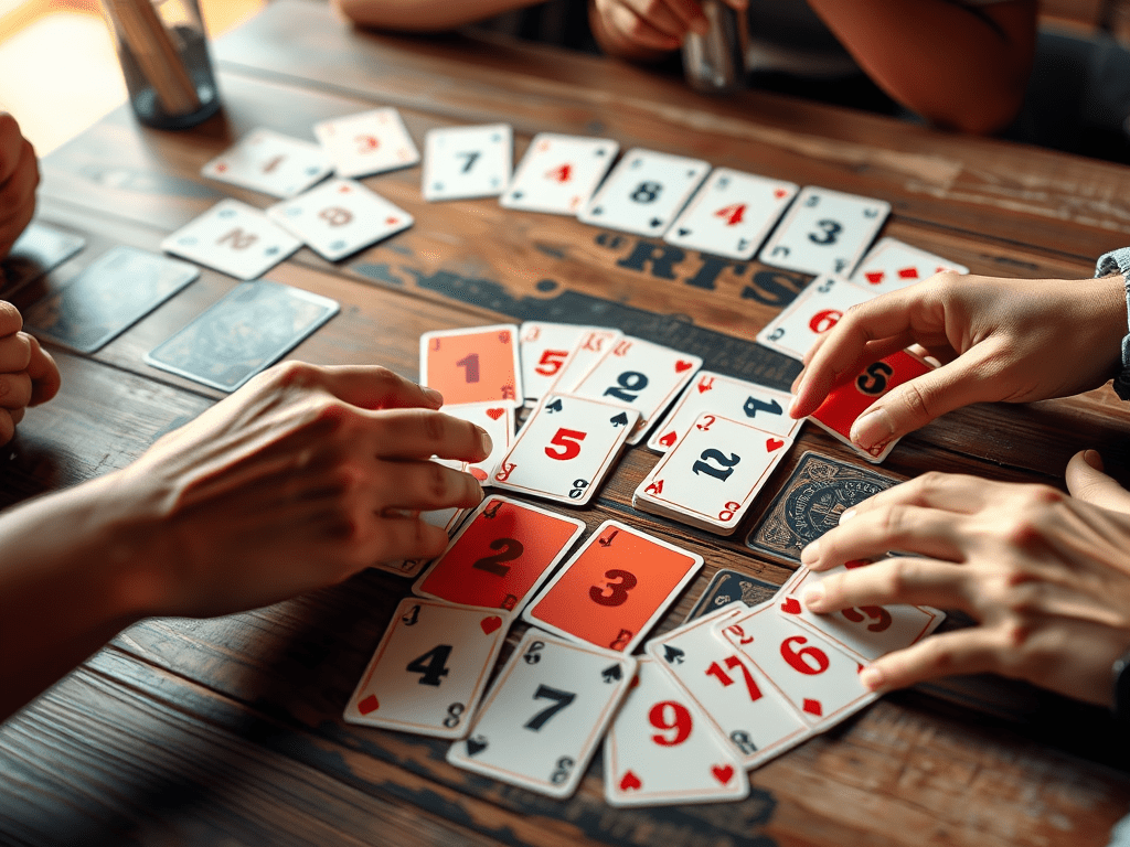 How can I create a multiplayer card game using the Unity game engine?