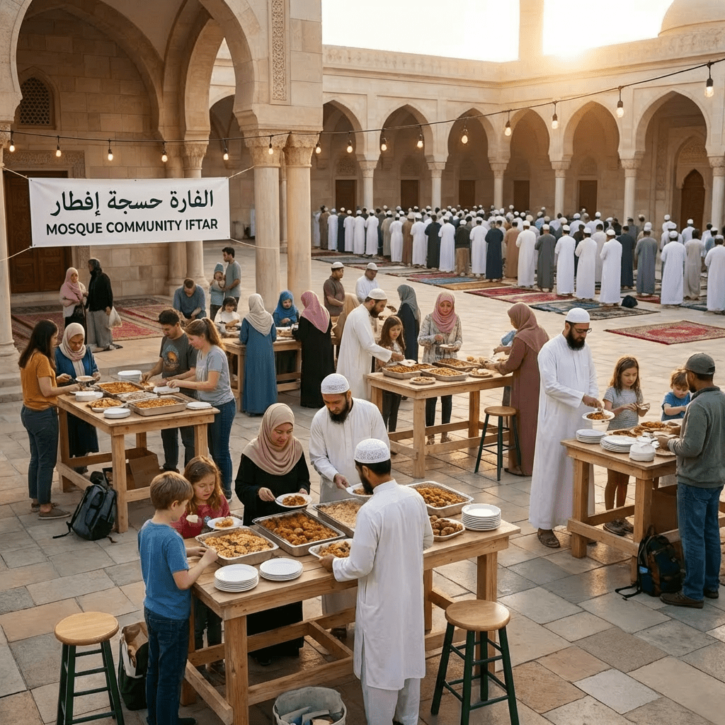 Community members building birdhouses and gardening at a park workshop during golden hour.