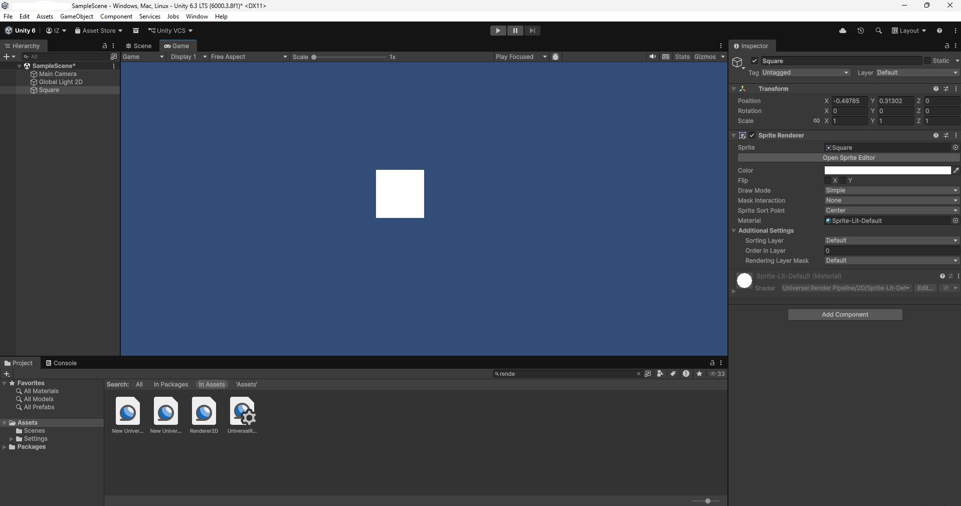 2D Project Game Scene Explained on Unity Game Project